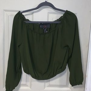 Off Shoulder Long Sleeve Top